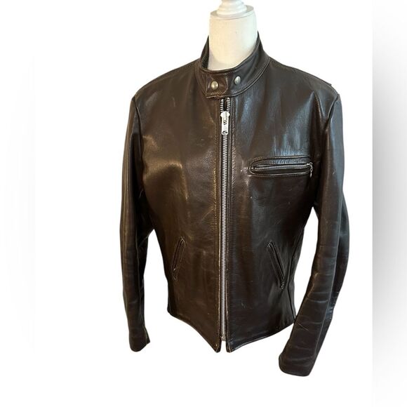 Other - Vanson Leather Motorcycle Jacket Size Large Color Brown